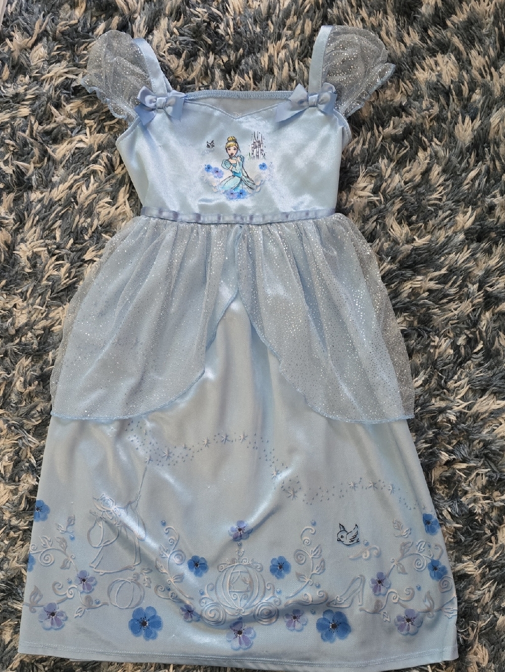 Disney Light Blue Princess Dress Top with Shimmer